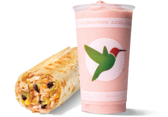 smoothie + wrap